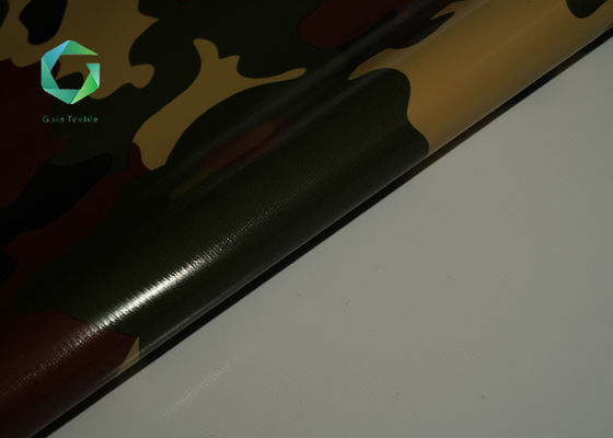 Woven Technics PVC Tent Fabric 850gsm Vinyl Waterproof Anti Uv Tarpaulin Camo 1000d