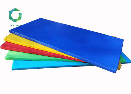610gsm Waterproof Workout Mat , 100N Adhesion 100d Gym Mat Fabric Synthetic Leather