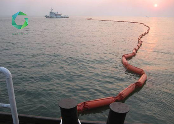 140N Adhesion PVC Tarp Material Oil Boom Fence UV Resistance 1m Width