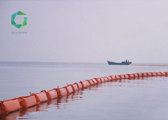 3.2m Width Industrial Technical Textiles 2800N Tarp PVC Oil Boom Fence 650gsm